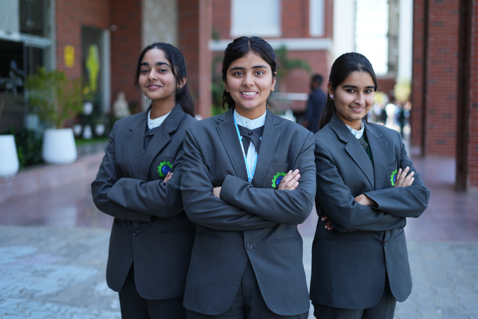 Students at Matrix High School celebrating academic results